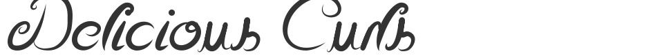 Delicious Curls font preview