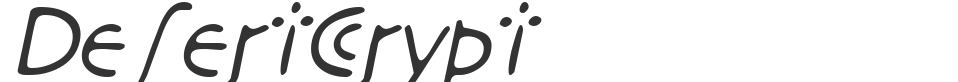 DesertCrypt font preview