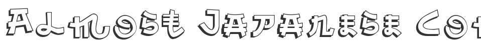 Almost Japanese Comic font preview