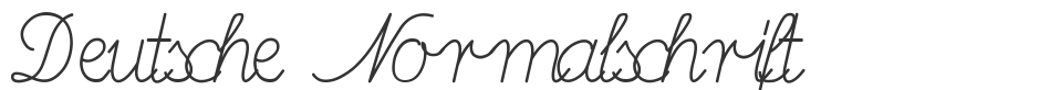 Deutsche Normalschrift font preview