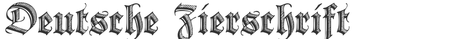 Deutsche Zierschrift font preview