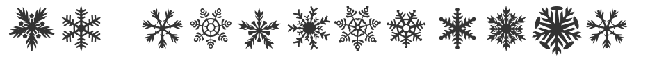 DH Snowflakes font preview