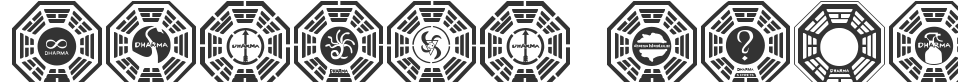 Dharma Initiative Logos font preview