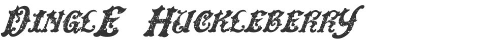 DinglE HuckleberrY font preview