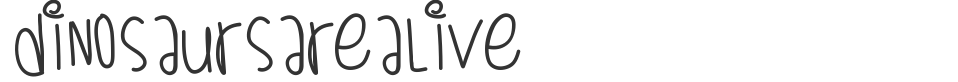 DinosaursAreAlive font preview