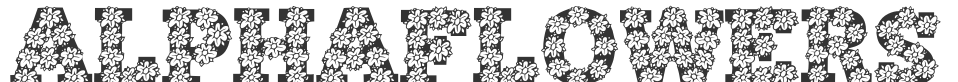 AlphaFlowers font preview