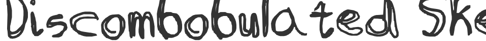 Discombobulated Sketchancholy font preview