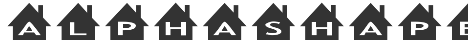 AlphaShapes houses font preview