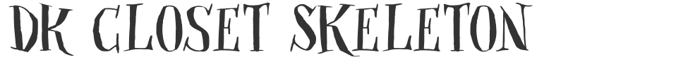 DK Closet Skeleton font preview