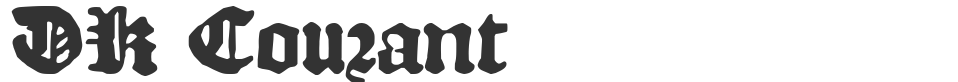 DK Courant font preview