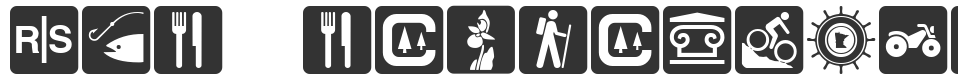 DNR Recreation Symbols font preview