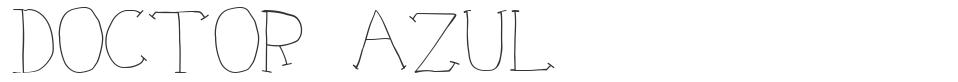 Doctor Azul font preview