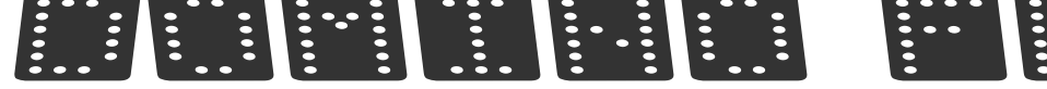 Domino flad kursiv font preview