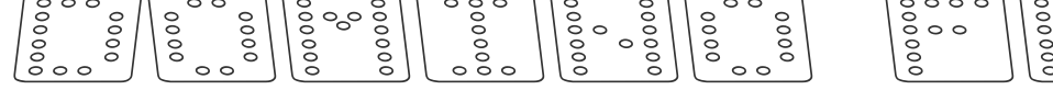 Domino flad kursiv omrids font preview