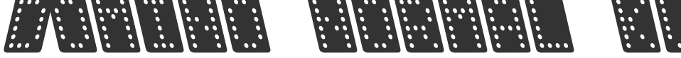 Domino normal kursiv font preview