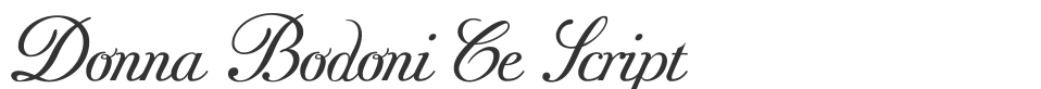 Donna Bodoni Ce Script font preview