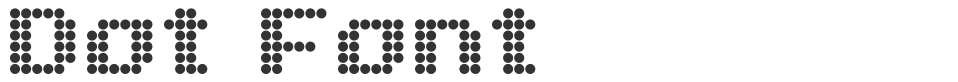 Dot Font font preview