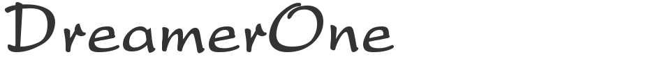 DreamerOne font preview