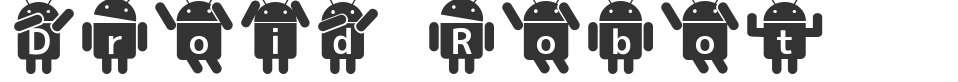 Droid Robot font preview