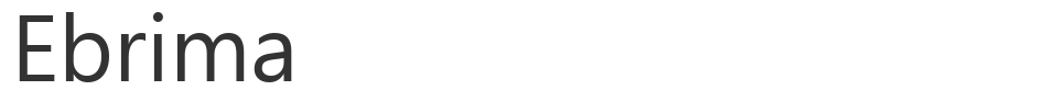Ebrima font preview
