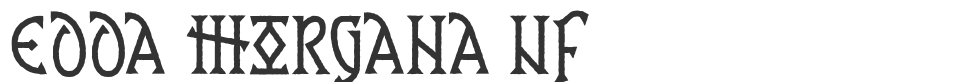 Edda Morgana NF font preview