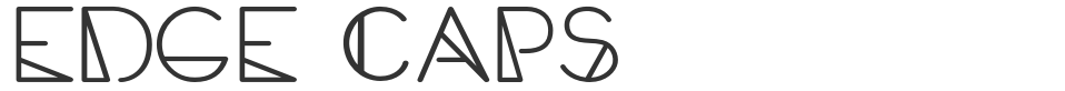 Edge Caps font preview