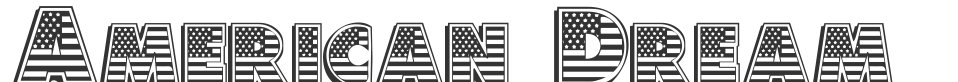 American Dream font preview