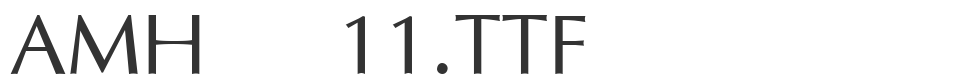 amh___11.ttf font preview