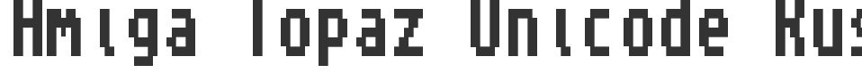 Amiga Topaz Unicode Rus font preview