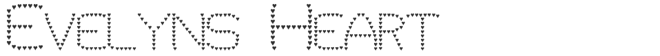Evelyns Heart font preview