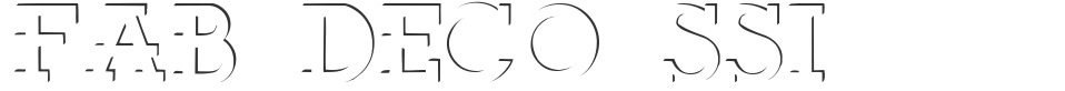 Fab Deco SSi font preview