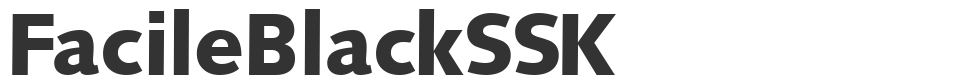 FacileBlackSSK font preview