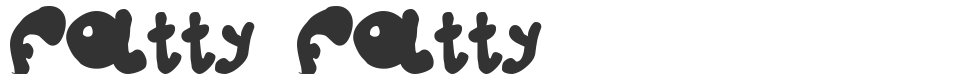 fatty fatty font preview