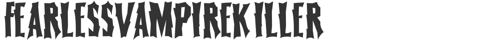 FearlessVampireKiller font preview