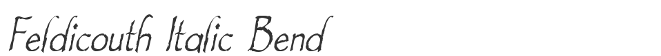 Feldicouth Italic Bend font preview