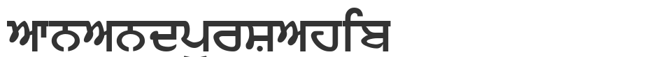 AnandpurSahib font preview