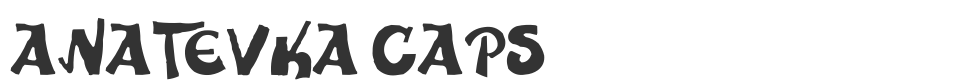 Anatevka Caps font preview