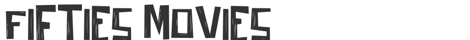 Fifties Movies font preview