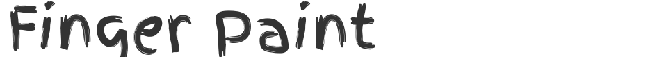 Finger Paint font preview