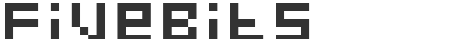 FiveBits font preview