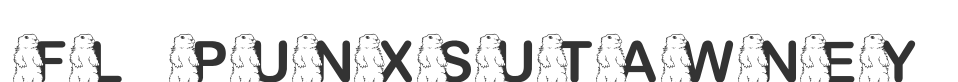 FL Punxsutawney Phil font preview