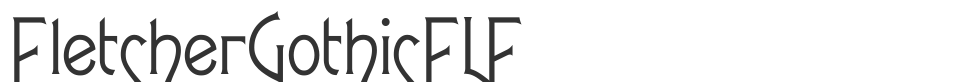 FletcherGothicFLF font preview