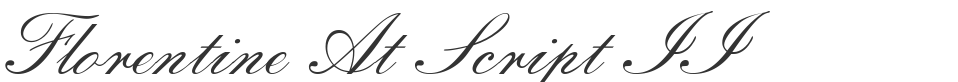 Florentine At Script II font preview