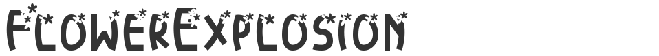 FlowerExplosion font preview