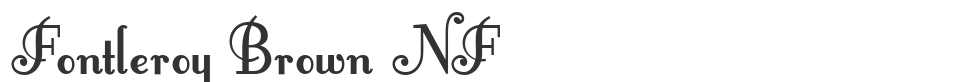 Fontleroy Brown NF font preview