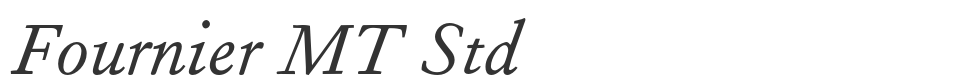 Fournier MT Std font preview