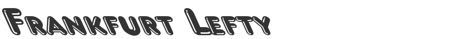 Frankfurt Lefty font preview