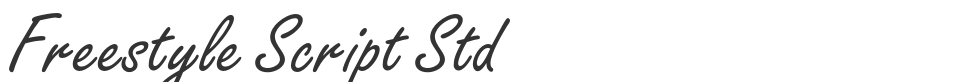 Freestyle Script Std font preview