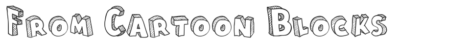 From Cartoon Blocks font preview