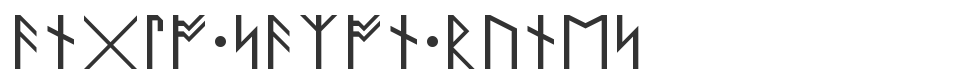 Anglo Saxon Runes font preview